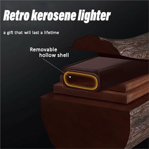 Encendedor de queroseno portátil, recargable y resistente al viento para outdoor 5