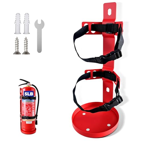Fire Extinguisher Wall Mount Bracket Heavy Duty Quick Release Metal Holder for 5 lb Extinguishers1 Pack