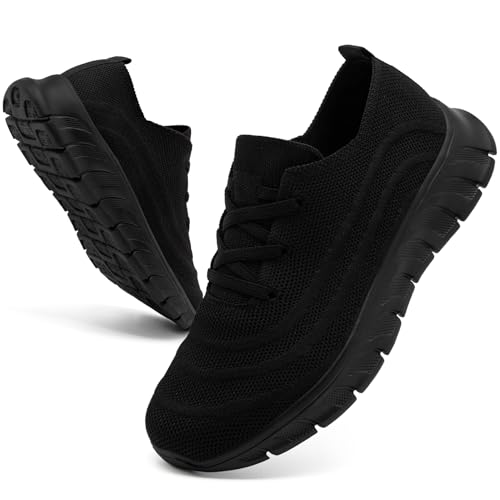 Womens Running Shoes Walking Sneakers Non Slip Tennis Shoes Slip on Gym Workout Athletic Lightweight Jogging Shoe