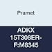 Pramet ADKX 15T308ER-F:M8345 Carbide Steel, Stainless Steel (P50,M40) Milling Insert-Sidelock Tech, Positive Geom, ADKX Style, 031 Rad (Pack of 10)