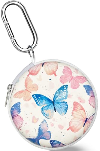 Koujaon Portable Hard Shell Earbuds Case for Apple EarPods Headphones USB-C Wired Ear BudsAirpods 4 Airpods Pro 2 Beats Bose Galaxy Buds (Butterfly)