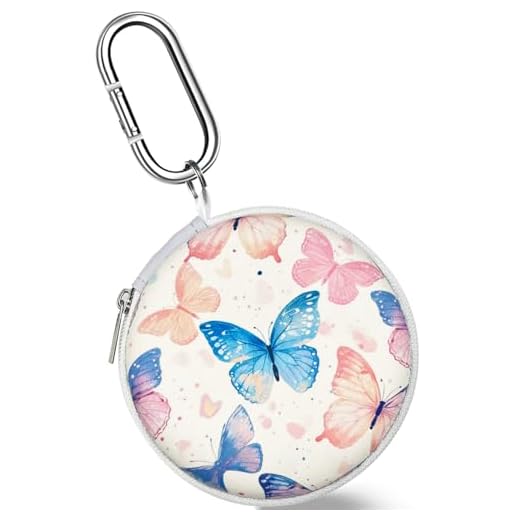 Koujaon Portable Hard Shell Earbuds Case for Apple EarPods Headphones USB-C Wired Ear BudsAirpods 4 Airpods Pro 2 Beats Bose Galaxy Buds (Butterfly)