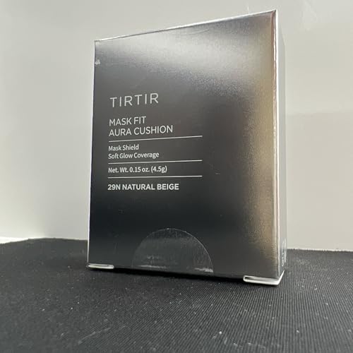 Image of TIRTIR Mask Fit Aura Cushion Foundation, Full coverage, Skin fit, Satin Glow Finish, Korean Cushion Foundation #29N NATURAL BEIGE| 4.5g