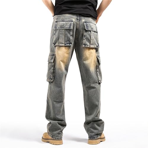 Mens Baggy Jeans Wide Leg Jeans Men Mens Loose Fit Jean Cargo Jean for Men Men's Casual Loose Hip Hop Denim Pants3