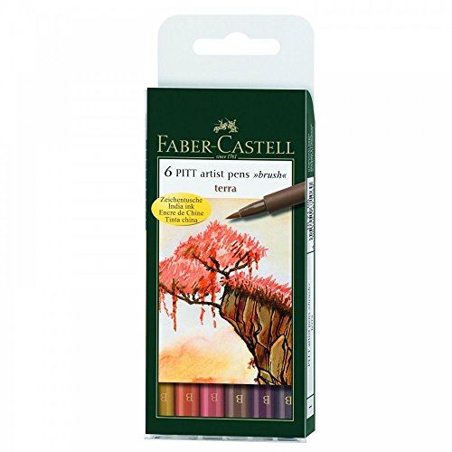 Image of Faber-Castell Pitt Artist B Pen Set - Pack of 6