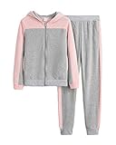 orandesigne donna completo sportivo 2 pezzi donna tuta da ginnastica donna sportiva abbigliamento pullover topscasual donna pullover tuta felpa + pantaloni b rosa 40