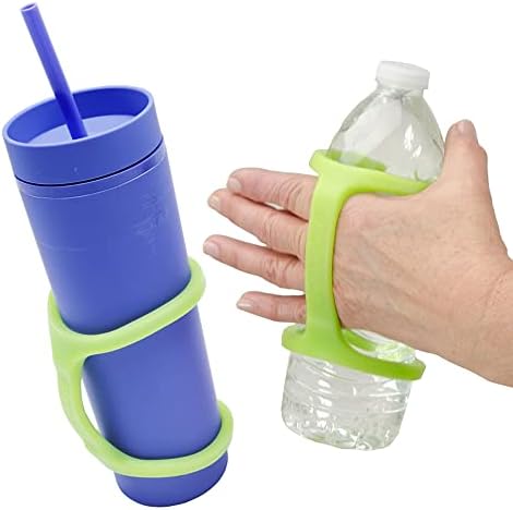 EazyHold Adaptive Handle for Sports, Tools, Cups and Bottles for Kids, Adults, Veterans, Seniors, Independent Living Accessory for Weak Grip, Stroke, Cerebral Palsy, Arthritis (2 Pack)