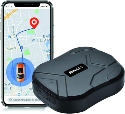 Localizador GPS para Coche, Rastreador Antirrobo 5000mAh Impermeable Con Fuerte Imán   App Gratuita para Seguimiento de Vehículo TK905