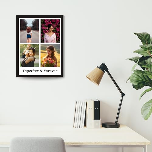Image of Personalized Photo Frame 8x12 Inch | Custom Collage Photo Frame Gift for Birthday, Anniversary, Couple, Friends | Acrylic Sheet with MDF Back | Wall Decor Memory Frame (D-4)