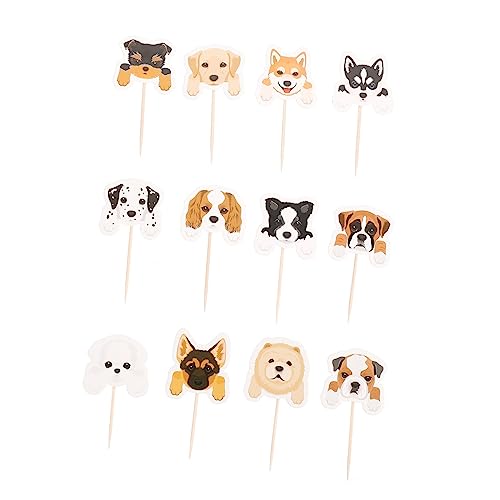 YARNOW 36 Piezas De Adorno Para Tarta De Cumpleaños Con Temática De Perro Adorno Para Tarta De Cumpleaños De Perro Decoración Para Tarta De Cumpleaños De Mascota Decoración Para