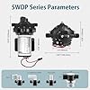 WASSERMANN Water Booster Pump 12V DC, Self Priming Diaphragm Pump6.5 GPM 70 PSI, On Demand RV Water Pump with Pressure Switch, for RV Marine Yacht Lawn Garden #2