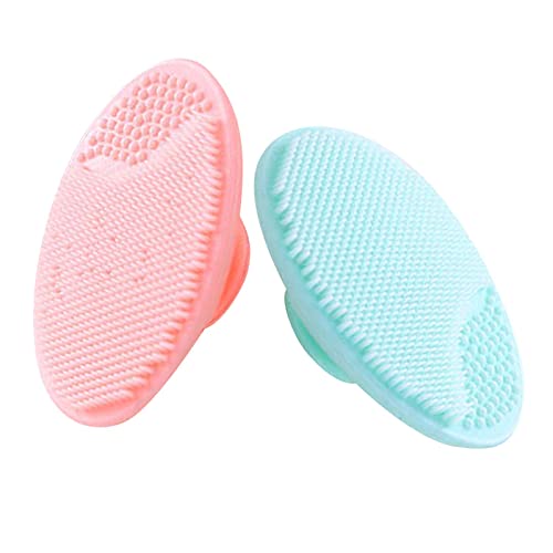 2 Pezzi Spazzola Detergente Viso in Silicone