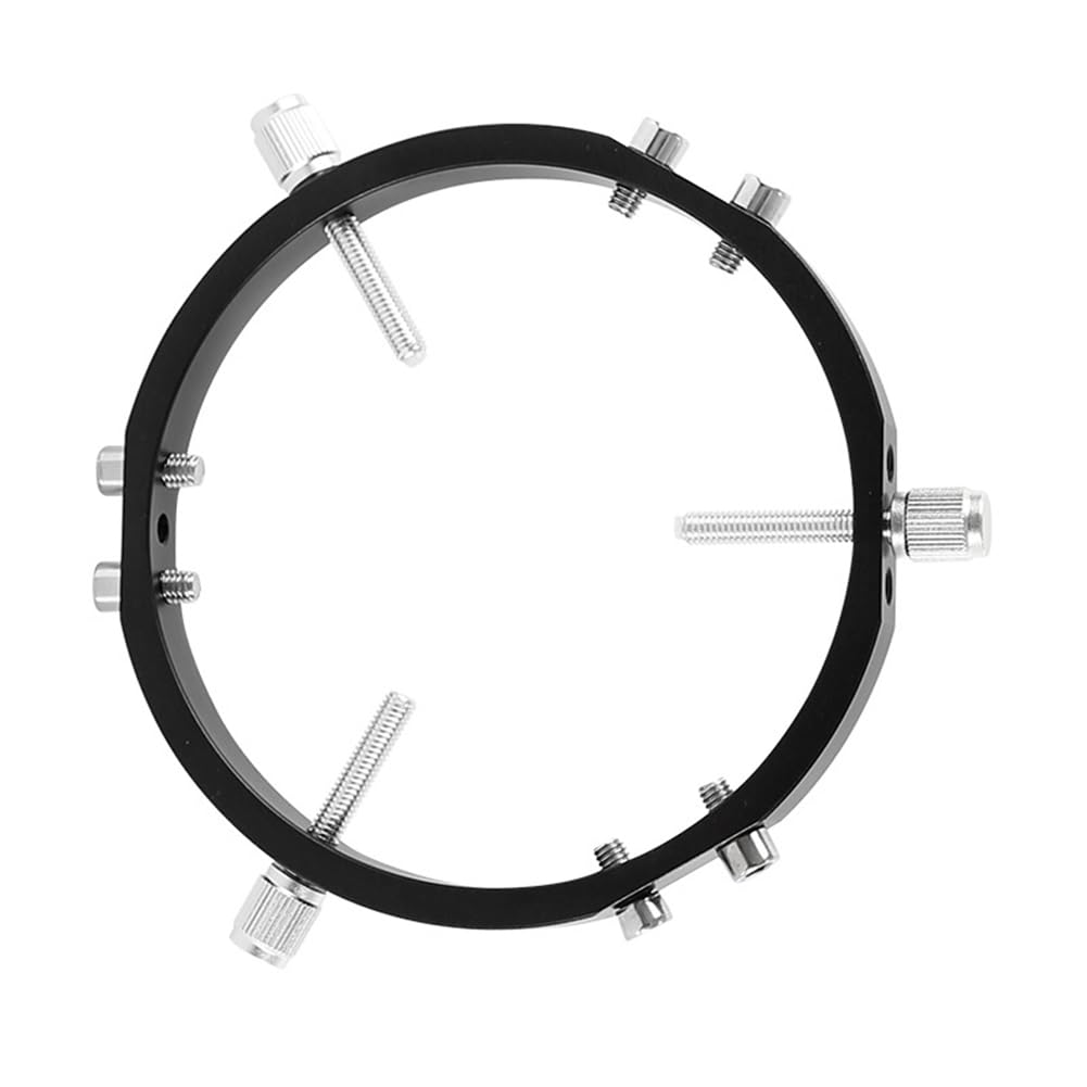 TsoLay Anillos de Bloqueo para Guía de Astrofotografía de 3 Puntos para de Telescopio, Puntero Buscador de 130 mm, Color Negro