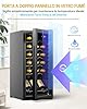 WIE Cantinetta Vino 18 Bottiglie (53L) – Cantinetta Refrigerata per Vino 5–18°C con Touch Screen, Frigo per Vino a Compressore Silenzioso 39dB, 5 Ripiani in Acciaio Inox, Sbrinamento Manuale