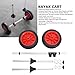 Funien Foldable Kayak Dolly, Lightweight Aluminum Alloy Frame Canoe Trolley Carrier with Rubber Wheels, Stable Platform for Transporting Kayaks or Rafts