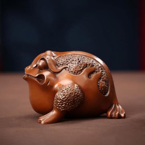 Crapaud à trois pattes en laiton statue pour entrée vide - 7