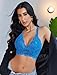 Avidlove Lace Bralettes Women Wireless Unpadded Bras Racerback Camisole Tops Basic Cami Sexy Strappy Everyday Lingerie Blue