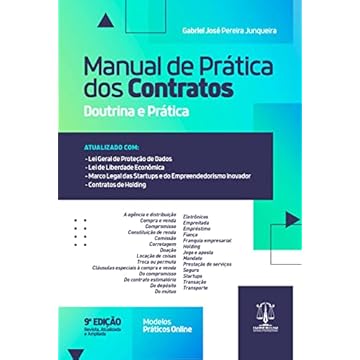 Capa do livro Manual de Prática dos Contratos 9Ed.2023