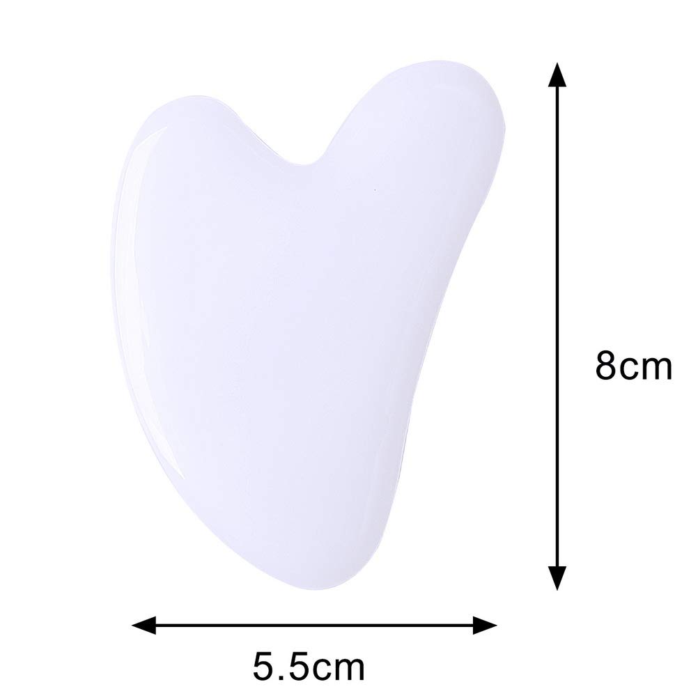 Gua Sha,Jade Gua Sha Facial Tool Guasha Tool for Face Body Jade Stone Scraping Massage Tool for SPA Acupuncture Therapy Trigger Point Treatment (Pink) : Health & Household