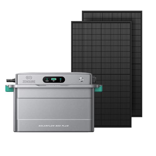 All-in-One Balkonkraftwerk mit Speicher, ZENDURE SolarFlow 800 Plus Photovoltaik Speicher mit Batterien(1920Wh), Modular Erweiterbar,WLAN BT, Plug & Play (SF800 Plus + 2 * 500W)