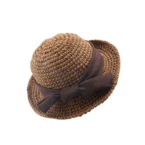 Chapéu de palha infantil TENDYCOCO chapéu de sol chapéu de verão para atividades ao ar livre