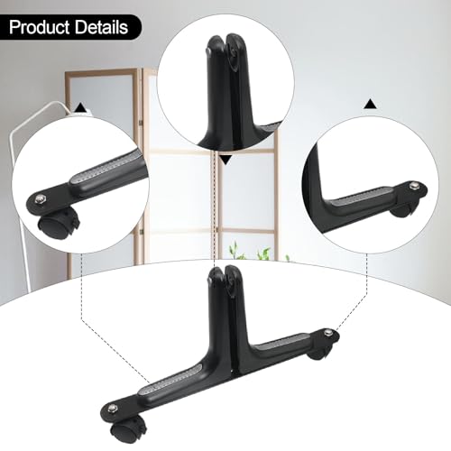 Support cloison mobile roulettes en acier noir de haute stabilité