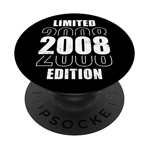 Cumpleaños Vintage 2008 Edición Limitada - 2008 PopSockets PopGrip Intercambiable