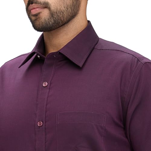 Image of Park Avenue Regular Fit Pure Cotton Structure Pattern Ainsley Collar Formal Shirt