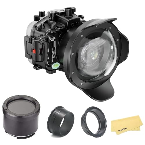 Seafrogs Boîtier sous-Marin pour Sony A7iii A7riii avec kit de Port dôme WA005F [40 m/130 Pieds]...