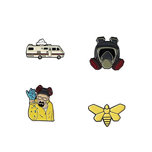 Image of Enamel Pin Set Creative Lovely Brooch Pins Enamel Lapel Pin Lettering Pins Lapel Badge