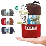 MIQIO 2en1 Saco de Dormir Ligero de Algodón, Cremallera Izquierda)