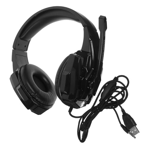 VILLFUL 1pc Headphones Stereo Gaming Led Light Headset Gaming Earpiece Computer Headset Wired Headphone Gaming Headset Noise Luminous Game Headset Wired Game Headset Plastic Shine