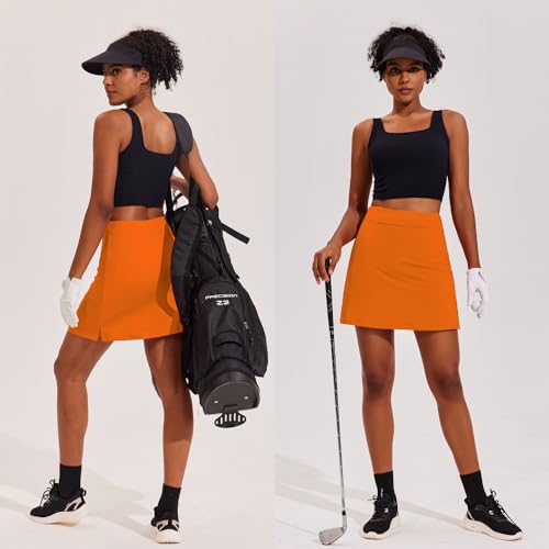 Image of Ekouaer 16 inch Golf Skorts for Woman with Inner Pockets Silicone Grippers Tennis Skirt Quick Dry Athletic Pickleball Skort