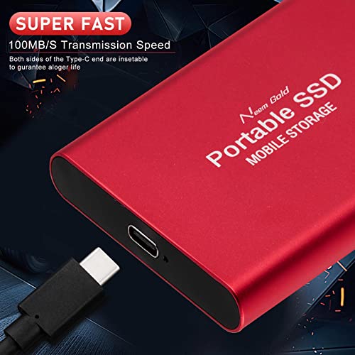 Image of SSD USB 3.1 External Solid State Drives Hard Disk for PC Laptop 2TB Red (500GB Red)