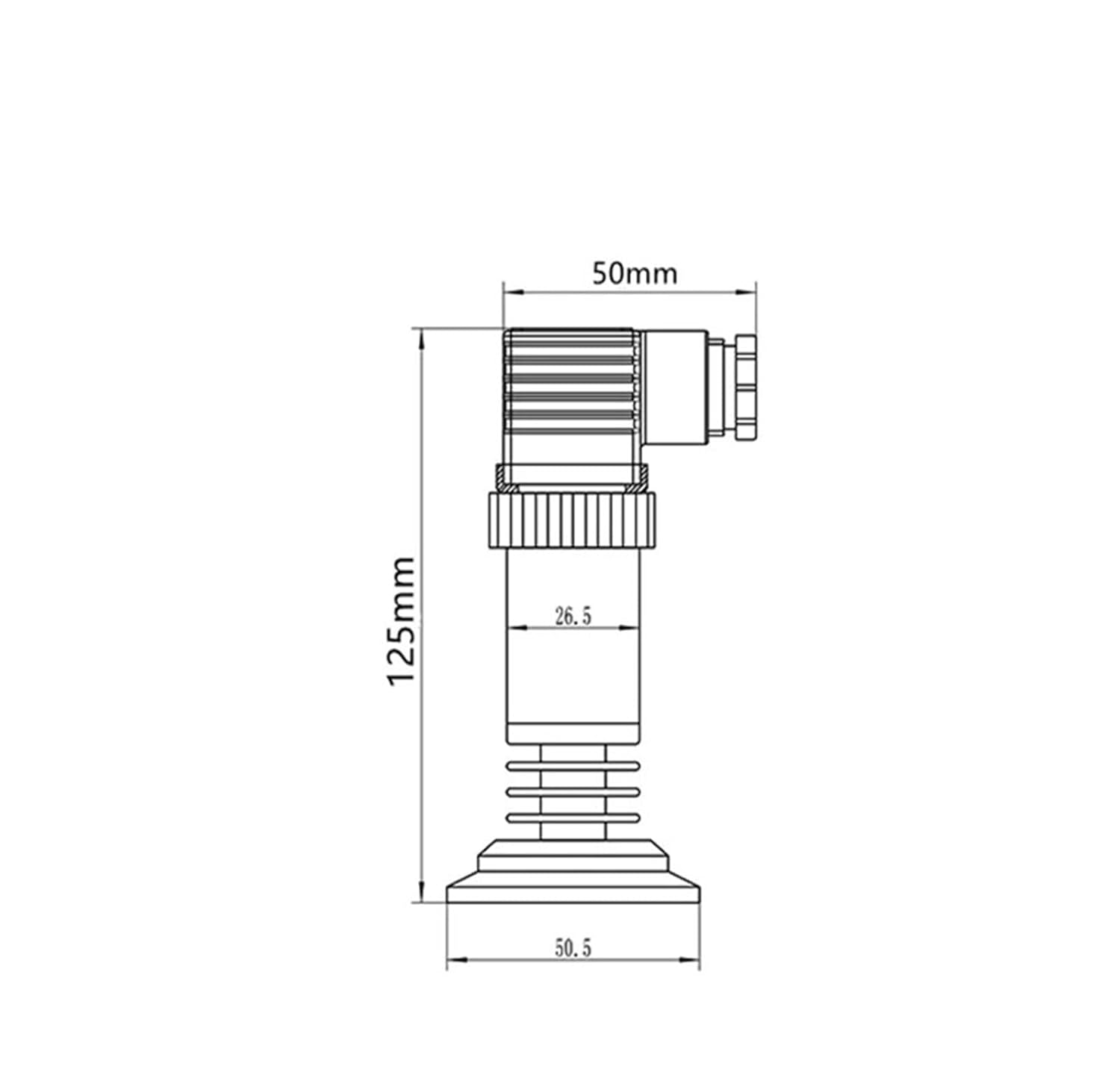 Temperature Pressure Sensors 200℃ Clamp Type 50.5 Install Flat Film Liquid Pressure Transducer(Rs485 24vdc,0-0.16Mpa)