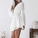 TOPKEAL Vestido de Manga Larga de Encaje Sexy para Mujer Atractivo Vestido...