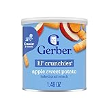 Gerber Snacks for Baby Lil Crunchies Apple Sweet Potato, 1.48 OZ