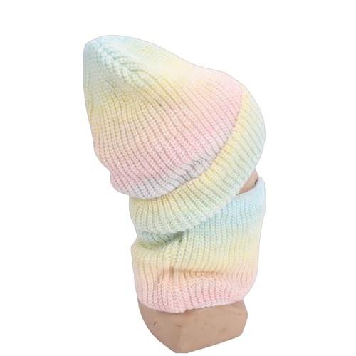 Ensemble bonnet et écharpe chauffants USB en tricot coupe-vent noir - 7