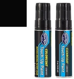 Half-Ounce Jar for Smart Fortwo Automotive Touch-up Paint - Jack Black Clearcoat ECA/CA7L - All-Inclusive Package