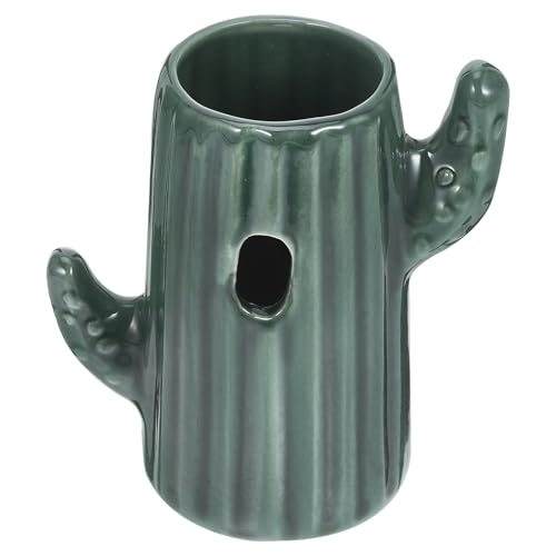 Soporte de cactus para botellas de hámster de cerámica estable 2