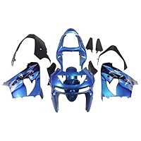 Amazon.com: Gloss Blue Fairing Kit For Kawasaki 1998 1999 ZX