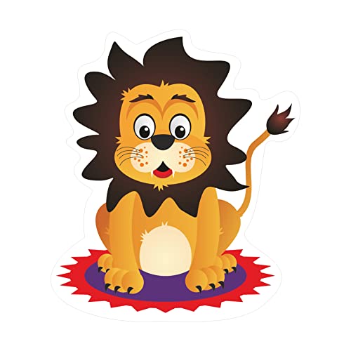Image of Pretty UR Party Circus Theme Paper Cutouts for Birthday Parties, Carnival Party Supplies decor, Circus Birthday Party Decoration, Cutouts for Classroom, Bedroom, Bulletin Board - (10 pcs)