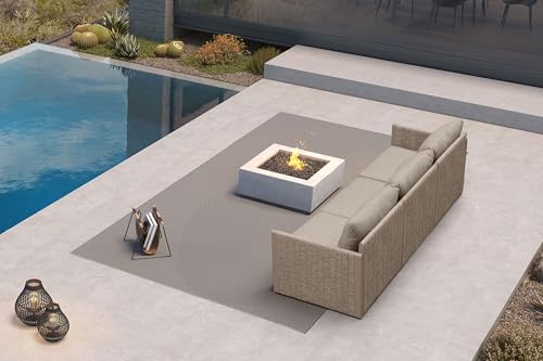 Image of PURPLE LEAF Sectional Sofa 3-Piece Weather-Resistant Patio, Beige