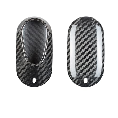Coque de clé Mercedes en carbone véritable pour Classe C E S et EQE