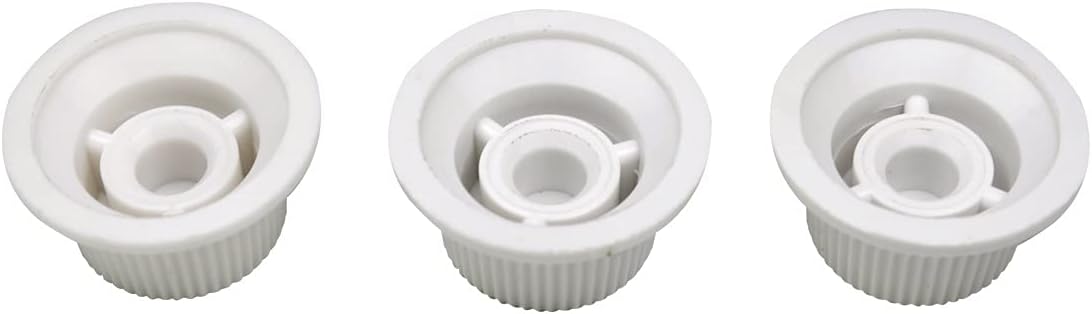 Musiclily Ultra Universal Fitting Size Strat Knobs 2 Tone 1 Volume Set for Fender Stratocaster ST Style Electric Guitar, White - Image 4