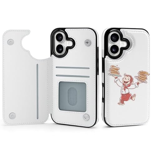 手帳型 おさるのジョージ 対応 iPhone 17 ケース カード収納 スマホケース 財布型 携帯ケース 軽量 全面保護 スタンド機能 おしゃれ お祝いギフト