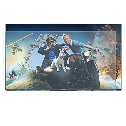 WLWLEO Protector de Pantalla Anti Luz Azul para Monitores de 50/55 Pulgadas Película Antideslumbrante Filtro Anti-UV Pantallas de TV Alivia la Fatiga Ocular y Ayuda a Dormir Mejor,55"/W1211XH689mm Cover