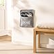 Relaxdays Gästehausschuhe 6 Paar, Hausschuhe Set mit Tasche, Größen 36-45, Filzpantoffeln, Antirutsch-Sohle, Mehrfarbig