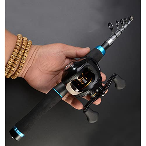Canne à pêche télescopique carbone portable matériel de pêche à la main carpe