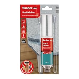fischer Kraftkleber Transparent 2-Komponenten-Klebstoff 25 ml